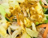 豚肉のドライカレー風●焼きうどん作り方3写真