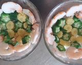 ひんやり♪海老と野菜の白だしドーム作り方3写真