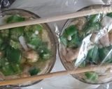 ひんやり♪海老と野菜の白だしドーム作り方5写真