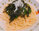 超簡単、生ワカメとしらすの和風パスタ！作り方5写真