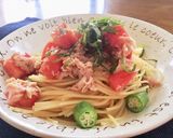 ツナと塩麹トマトの冷製パスタ作り方6写真