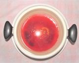 「赤紫蘇ゼリー（干し柿入り）」作り方6写真