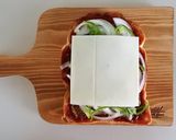 亜麻仁油使用　やみつき♪ピザ風トースト作り方5写真