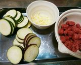犬ご飯 夏野菜のチーズ焼作り方1写真