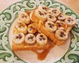 お手軽カフェランチ☆黒蜜バナナトースト作り方5写真