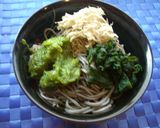 ヘルシー♫海のトロトロ蕎麦作り方4写真