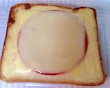 揚げないハムチーズフライ擬のせ➕トースト作り方10写真
