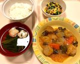 肉団子甘酢アン(焼き)【病院食】作り方6写真