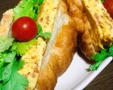 チーたまコンビーフクロワッサンサンド作り方1写真