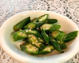 もやしとオクラのマヨポン酢和え。副菜に。作り方2写真
