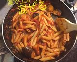 ペンネ なすのアラビアータ作り方9写真