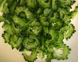 自家製ゴーヤーのさばみそあえ作り方2写真