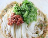 おろしキュウリと梅肉の爽やかそーめん作り方8写真