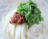 おろしキュウリと梅肉の爽やかそーめん作り方6写真