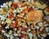 油揚げと夏野菜のドライカレー★肉なし作り方2写真