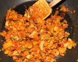油揚げと夏野菜のドライカレー★肉なし作り方4写真