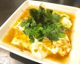 モロヘイヤとワカメの冷たい湯豆腐作り方4写真