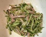 魚肉ソーセージ入り長芋のわさび和え作り方3写真