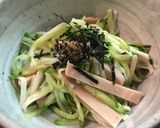 魚肉ソーセージ入り長芋のわさび和え作り方4写真