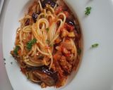 茄子と手作りトマトソースのパスタ作り方6写真