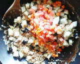 美肌効果抜群！西瓜の皮でガパオ風夏野菜丼作り方5写真
