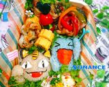 ポケモン『ニャース♡ソーナンス』弁当♡作り方22写真