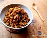 【作り置き】ごはんのお供に！鶏肉味噌作り方5写真