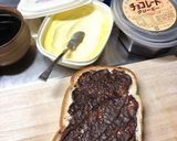 とろーりチョコチーズトースト作り方1写真