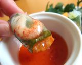 色鮮やか！アメリカザリガニの生春巻き作り方6写真
