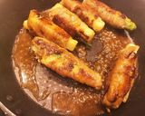 味付け簡単！オクラと長芋の甘辛肉巻き作り方8写真