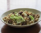 半熟卵とろ~!合い挽き肉のソース焼きめし作り方6写真