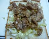 豚こま照り焼きのサンドイッチ♪大満足！作り方8写真