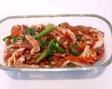 ズッキーニとしょうが焼肉 簡単作り方1写真