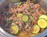ズッキーニとしょうが焼肉 簡単作り方3写真