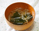 もやしとワカメのおすまし♪ゆず香る♪作り方4写真