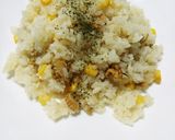 炊飯器におまかせ♪ベビーホタテピラフ作り方4写真