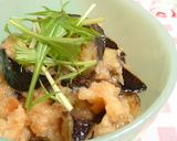 カリカリ茄子の梅おろし和え作り方3写真
