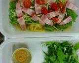 レンチン♥ベーコンと水菜のカレー焼きそば作り方4写真