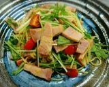 レンチン♥ベーコンと水菜のカレー焼きそば作り方9写真