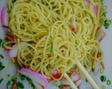 レンチン♥かまぼことカニカマの塩焼きそば作り方7写真