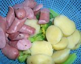 ごまだれスクランブルエッグのサラダ作り方2写真