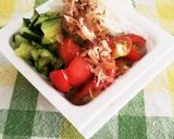 ✡｡酢玉葱納豆～夏野菜で✡｡作り方1写真