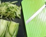 ２分簡単☆20kcalめかぶ胡瓜の酢物　作り方2写真