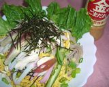 満腹！そばサラダ作り方3写真