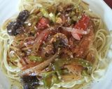 肉トマトパスタ（血管ダイエット1268）作り方2写真