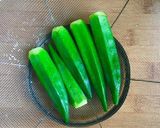オクラの醤油和え作り方1写真