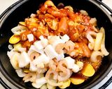 海鮮チーズタッカルビ丼作り方5写真