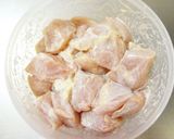カレーうどんスープで！柔らか鶏胸肉唐揚げ作り方5写真