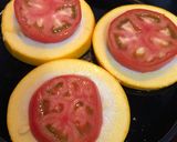 丸ズッキーニとトマトのチーズ重ね焼き作り方1写真