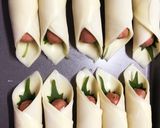 大葉とソーセージのチーズ入り餃子巻き作り方1写真